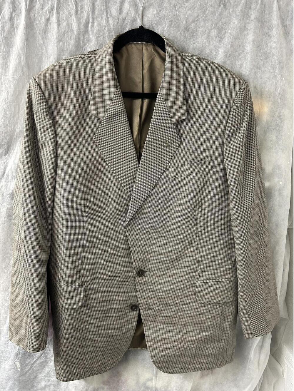 Vintage Tailored Oscar de la Renta Men’s Sport Coat Houndstooth Career Blazer